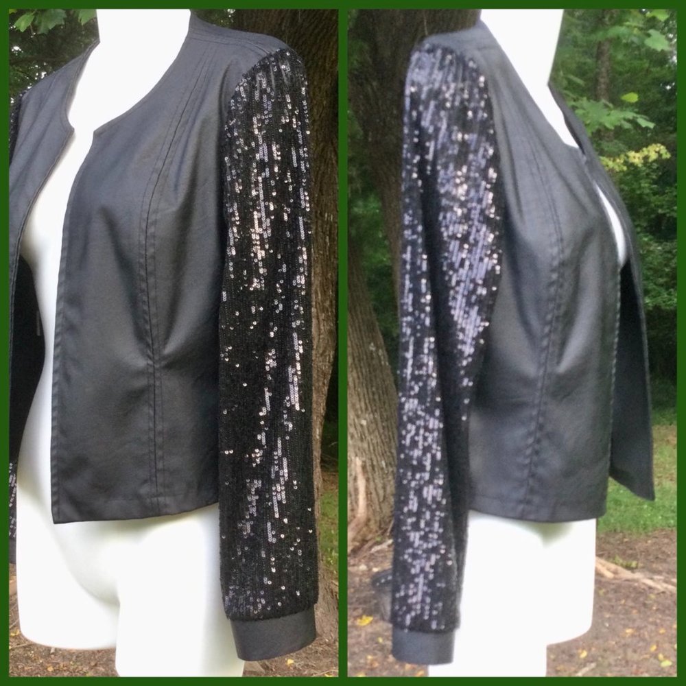 Sheer Sleeved Blazer, sz S
